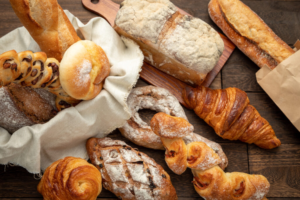たくさんの種類のパン